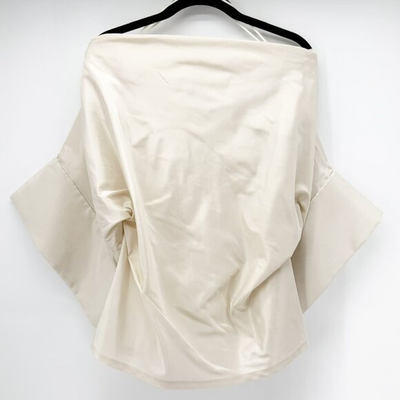 KALLMEYER Norene Top in Silk Taffeta in Ivory NWT M - Picture 3 of 7